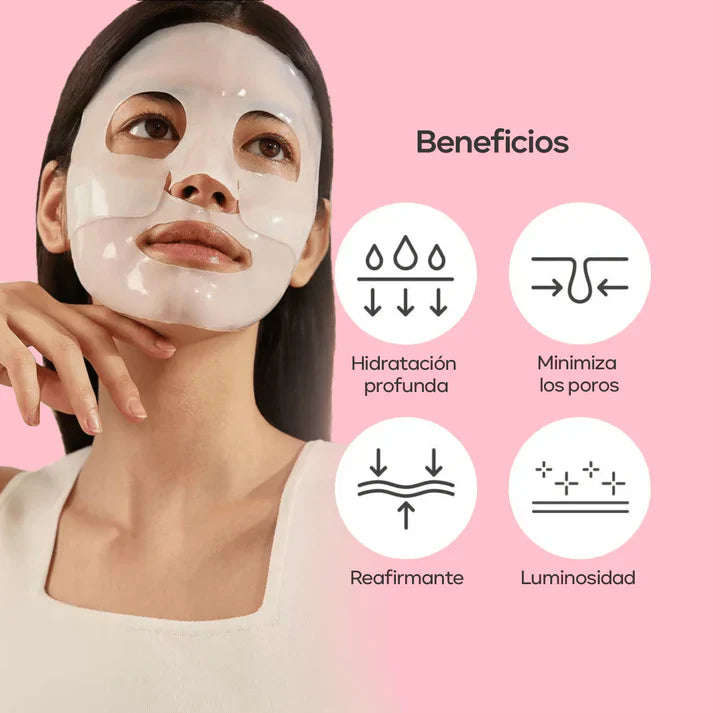 LuxeSkin™ - Mascarilla de Colágeno y Hidratación Profunda